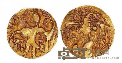 公元45年至250年中亚地区贵霜王朝金币一枚 重7.86g
