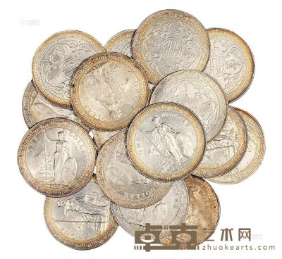 1895年香港五仙、1904年香港一毫银币各一枚 