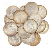 1895年香港五仙、1904年香港一毫银币各一枚