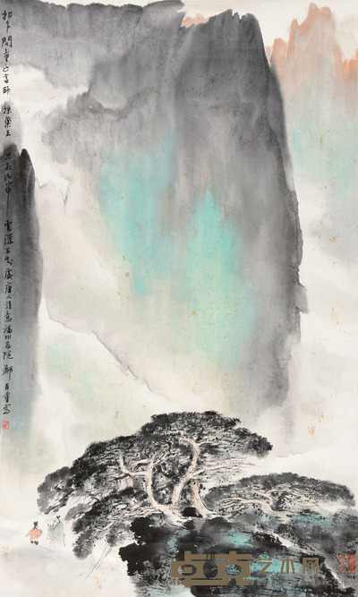 郑百重 松下问答 82×50cm