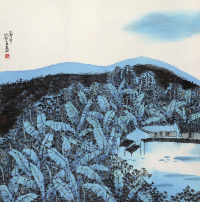 林容生 山乡小景