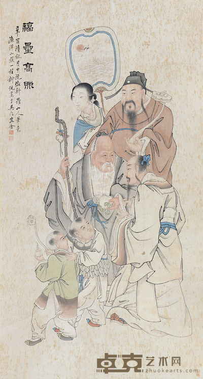 柳纯 福星高照 立轴 150×80.5cm