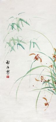 谢海燕 兰花 镜片