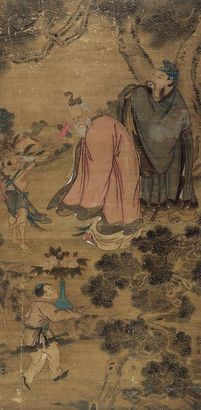 张翀 （款） 寿星图 立轴