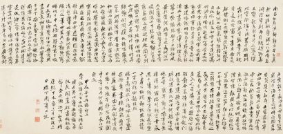 周亮工 丁未（1667年）作 行书滕王阁诗并序 手卷