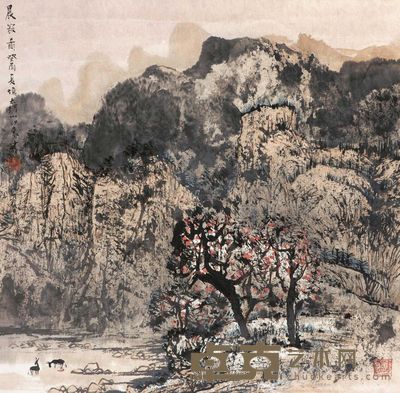 徐建明 晨寂图 镜心 67.5×67.5cm