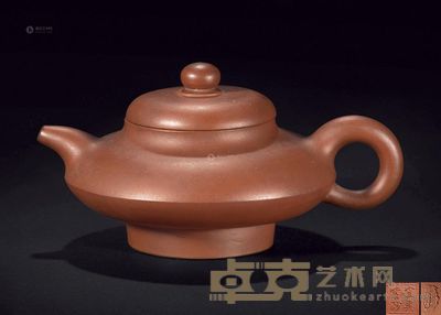 清 荣祥款高脚合欢壶 宽18cm；高10cm