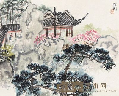 宋文治 留园 镜心 19×23cm