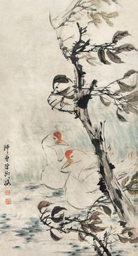 陈师曾 花鸟 立轴