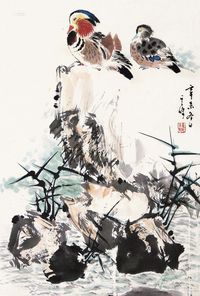孙其峰 鸟 立轴