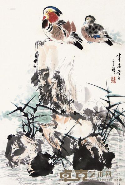 孙其峰 鸟 立轴 66×46cm