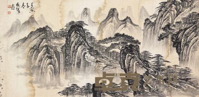 关友生 山水 镜芯 33×68cm