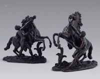 19世纪 法国 铜雕“马尔利的马” （一组）