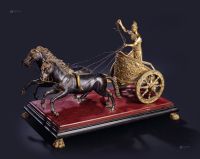 19世纪 意大利 双轮马车雕塑