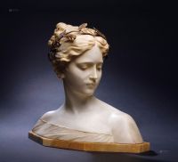 20世纪 意大利 安东尼奥·哥瑞拉制大理石雕塑“波姬”