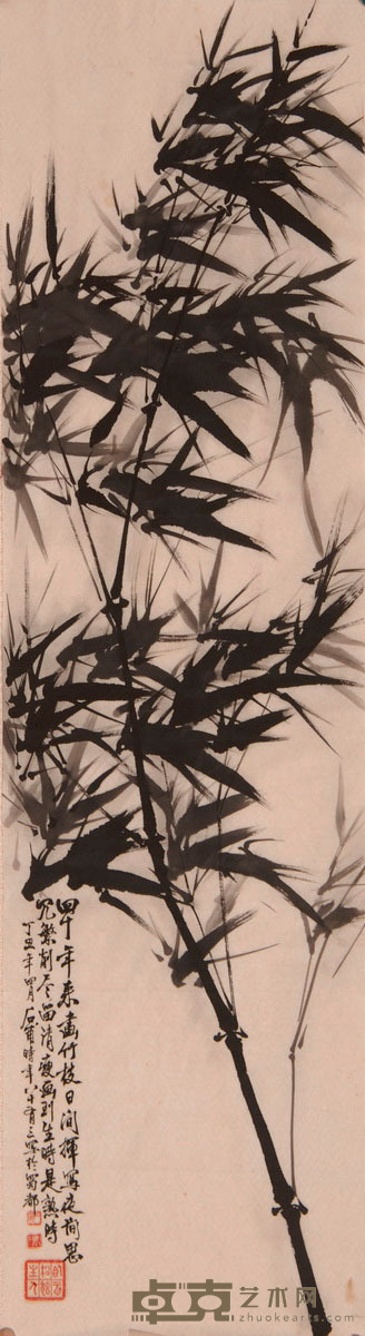 冯石甫 竹 99×27