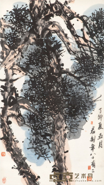 陳君匋 松樹 94×52cm