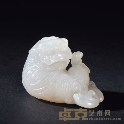 荔枝洞石狮把玩件 3.8×6.3×3.7cm