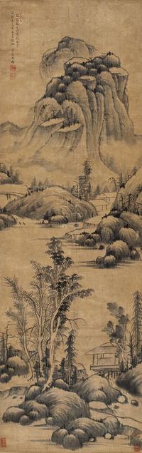 恽本初 1605年作 山水 立轴