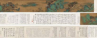 商喜 （款） 藏春楼图 卷