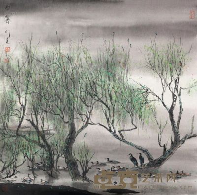 杨明义 2012年作 雨霁 镜心 68×68cm