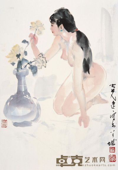 杨之光 2007年作 女人体之二 镜心 54×38cm