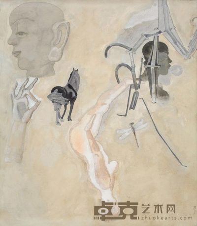 曹力 2001年作 少年日记之二 80×70cm