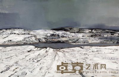 白羽平 2007年作 雪景 130×198cm