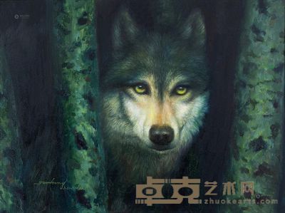 贺俊鸿 2010年作 等待 60×80cm