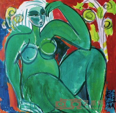 姜翰霖 女人体 80×80cm