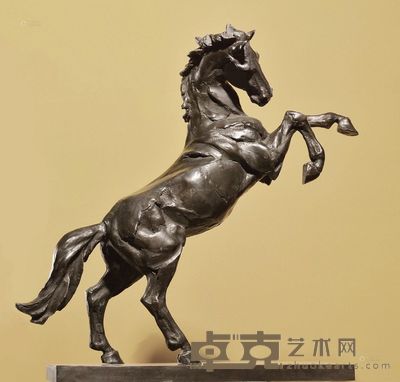 田跃民 2012年作 奔腾的马 56×55×16cm