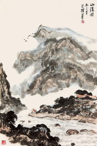 谭学楷《山水》
