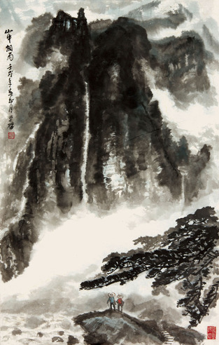 谭学楷《山水》