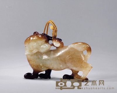 明 黄玉瑞兽 长7.1cm