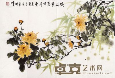 刘晓贤 2010年作 战地黄花 镜心 45×68cm
