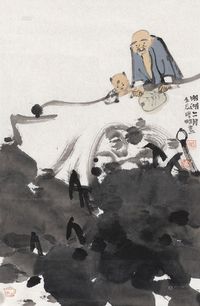 李学明 2012年作 明湖六月 镜心