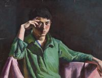赵友萍 1970年作 青年肖像