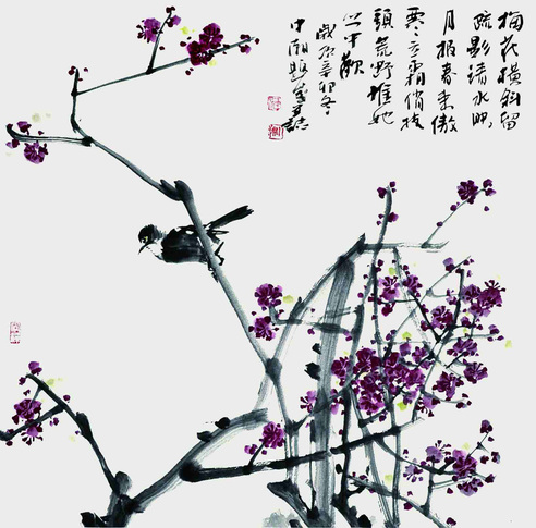 江中潮     花鸟