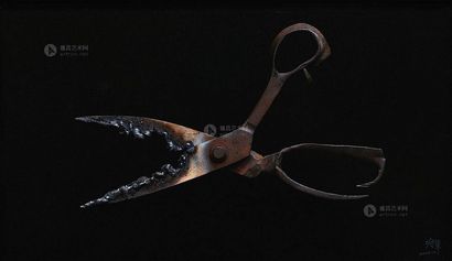冷军 2000年作 突变—有刺的剪刀