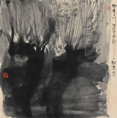 朱乃正 春色 镜心