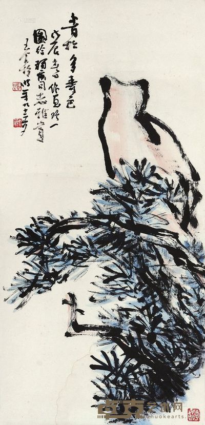 王个簃 花卉 立轴 <em>57×33cm</em>