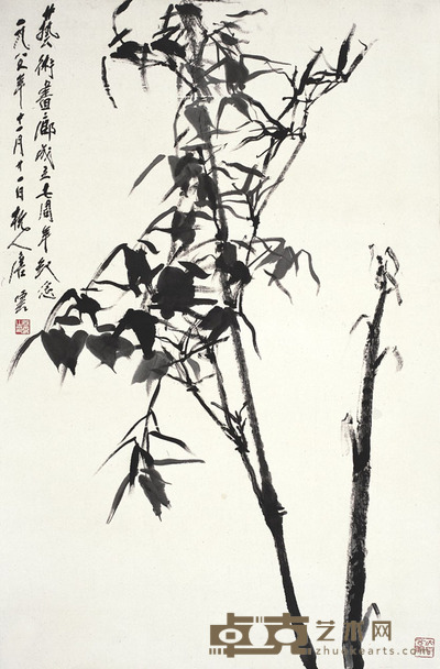 唐云 棲凤何年 104×68cm