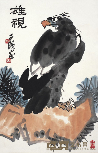 夏子颐 英雄独立 69×45cm