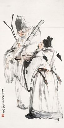 朱峻 人物 立轴