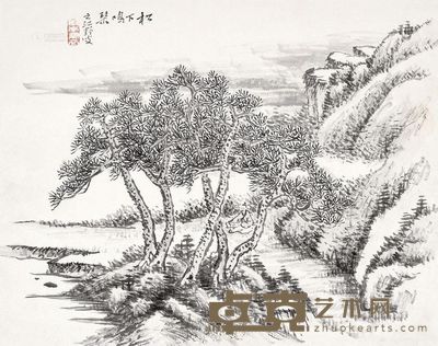 佚名 山水 镜片 <em>26×33cm</em>