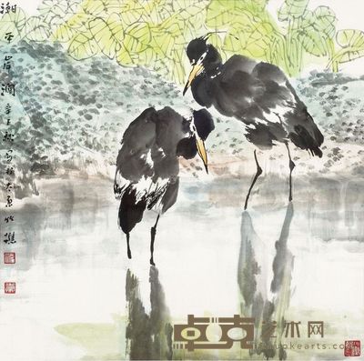 祝焘 潮平岸阔 镜片 <em>66×66cm</em>