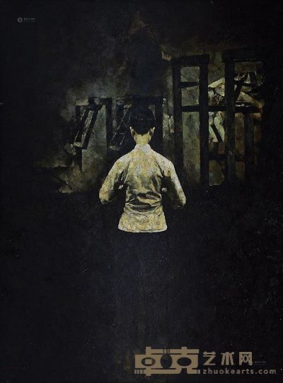 林永康 2000-2005年作 缫丝女系列之六 <em>173×130cm</em>