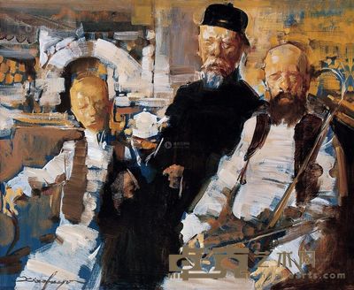 俞晓夫 祖孙三代 <em>50×60cm</em>