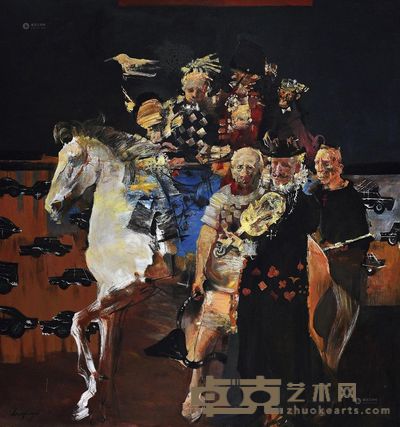 俞晓夫 穿越时空的和平 <em>157×147cm</em>