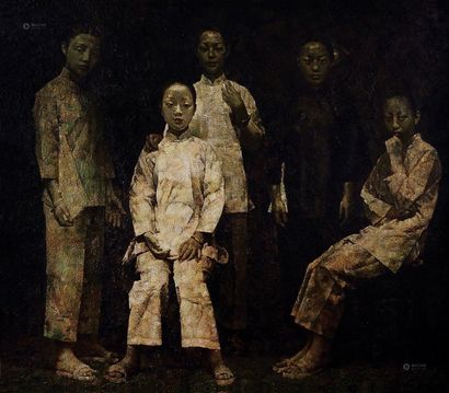林永康 2002年作 梳起的村姑